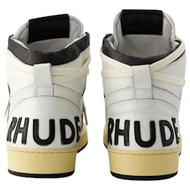 Autre Marque-Rhecess Hi Sneakers - Rhude - Leather - Black/White-White