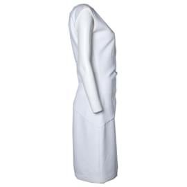 Autre Marque-Diane von Furstenberg, vestido branco drapeado-Branco