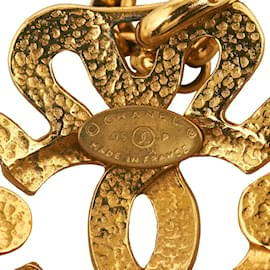 Chanel-CC Logo Spring Flower Necklace-Golden