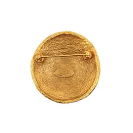 Chanel-Woven CC Brooch-Golden