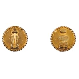 Chanel-CC Clip On Earrings-Golden