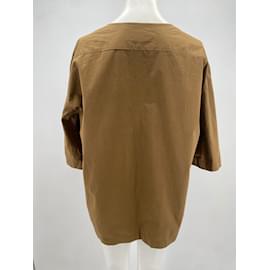 Lemaire-LEMAIRE  T-shirts T.International M Cotton-Camel