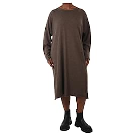 Autre Marque-Brown knitted dress - size UK 12-Brown