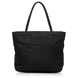 Prada-Prada Black Tessuto Tote-Black