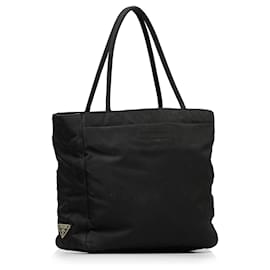 Prada-Prada Black Tessuto Tote-Black