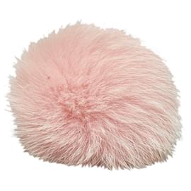 Fendi-Fendi Breloque de sac à pompon en fourrure rose-Rose