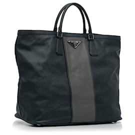 Prada-Prada Blue Saffiano Lux Tote-Blue,Other