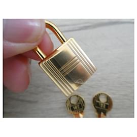 Hermès-cadeado hermès em aço dourado NOVO para bolsa kelly ,Birkin ,-Gold hardware