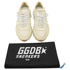Golden Goose-Golden Goose Running Sole Sneakers aus weißem Nappaleder-Weiß,Roh
