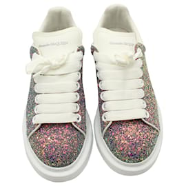 Alexander Mcqueen-Alexander McQueen Oversized Sneakers In Multicolor Glitter-Multiple colors
