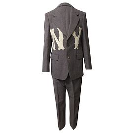Gucci Gucci x NY Yankees Suit in Brown Wool Brown