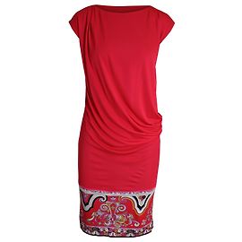 Emilio Pucci drapiertes Strickkleid aus rosa Viskose Pink
