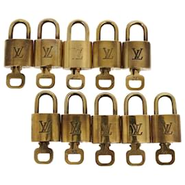 Louis Vuitton-Louis Vuitton padlock 10Set Gold Tone LV Auth 51365-Other