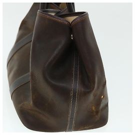 Hermès HERMES Garden Party PM Tote Bag Leather Amazonia Brown Auth bs7528 Brown