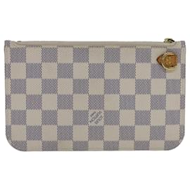 Louis Vuitton-LOUIS VUITTON Damier Azur Neverfull PM Pochette Accessoire Pochette LV Auth bs7412-Autre