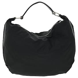 Prada-PRADA Shoulder Bag Nylon Black Auth ac2115-Black