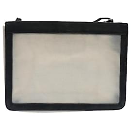 Balenciaga-BALENCIAGA Shoulder Bag Canvas White Black Auth bs7585-Black,White