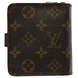 Louis Vuitton-LOUIS VUITTON Monogram Compact Zip Wallet M61667 LV Auth 51588-Monogramm