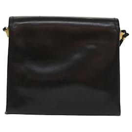 Bally-BALLY Shoulder Bag Leather Black Auth bs7658-Black