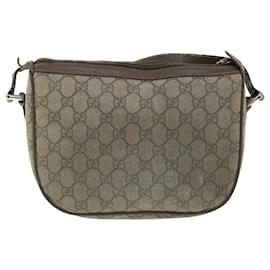 Gucci-GUCCI GG Canvas Web Sherry Line Shoulder Bag Beige Red 89.02.032 Auth bs7525-Red,Beige