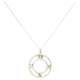 Tiffany & Co-Tiffany&Co White Gold and Diamonds Atlas Necklace-Silvery