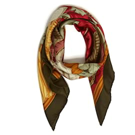 Gucci-Quadratischer Schal aus Civitas Veneciarus-Seide 90-Mehrfarben