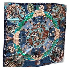 Hermès Les mythologies des hommes rouges Bleu Beige Vert