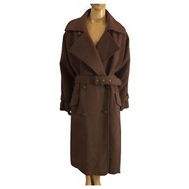 GEORGES RECH  Coats T.fr 40 WOOL Brown