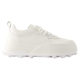 Baskets - Jil Sander - Cuir - Porcelaine Blanc