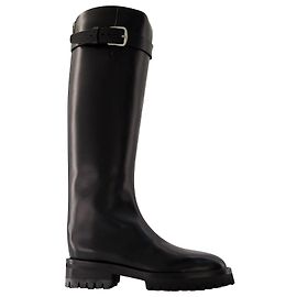 Nes Riding Boots - Ann Demeulemeester - Leather - Black Black