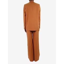 Acne-Ensemble blazer et pantalon orange à boutonnage doublé - taille EU 34-Orange