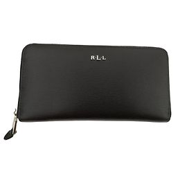 Ralph Lauren black leather wallet Black