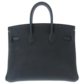 Hermès-HERMES BIRKIN 25-Navy blue