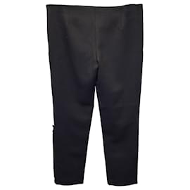 The row-The Row Side Button Pants in Black Virgin Wool-Black