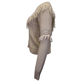 Autre Marque-Suéter Tricotado Altuzarra em Lã Bege-Bege