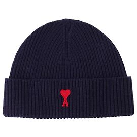 Red ADC Beanie - AMI Paris - Wool - Blue Blue