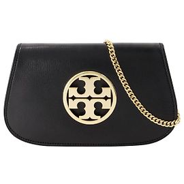 Reva Clutch - Tory Burch - Leather - Black Black