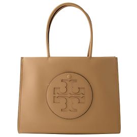 Petit sac cabas Ella - Tory Burch - Synthétique - Sable clair Marron Beige