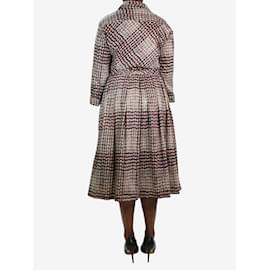 Autre Marque-Multicoloured printed dress with pleats - size US 12-Multiple colors