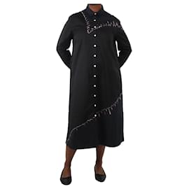 Autre Marque-Vestido camisero estampado negro - talla M-Negro