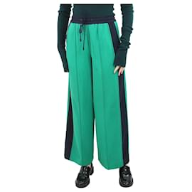 Autre Marque-Pantalón verde rayas laterales - talla UK 8-Verde