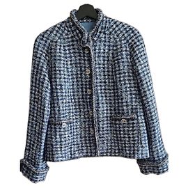Giacca Chanel Tweed Blu