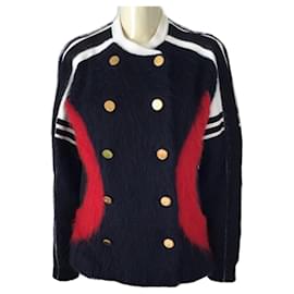 Louis Vuitton Striped Jacket in Multicolor Leather Multiple colors  ref.1014722 - Joli Closet