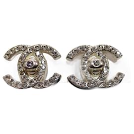 Chanel-Boucles d'oreilles-Argenté