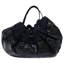 Chanel-CHANEL Shoulder Bag Patent Leather Black CC Auth bs7422-Black