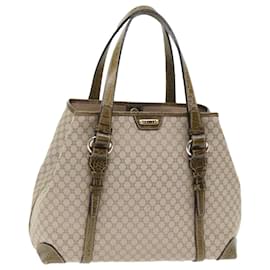 Céline-CELINE Bolso de hombro de lona de macadán Beige Auth bs7394-Beige