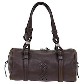 Autre Marque-BOTTEGAVENETA Shoulder Bag Leather Brown Auth bs7385-Brown