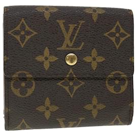 Louis Vuitton-Carteira LOUIS VUITTON Monograma Portefeuille Elise M61654 Autenticação de LV 51728-Monograma