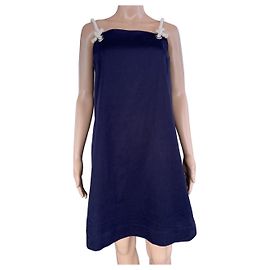 Mini abito blu in cotone Cos Blu