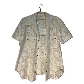 Camicetta in pizzo Chloé Beige Beige